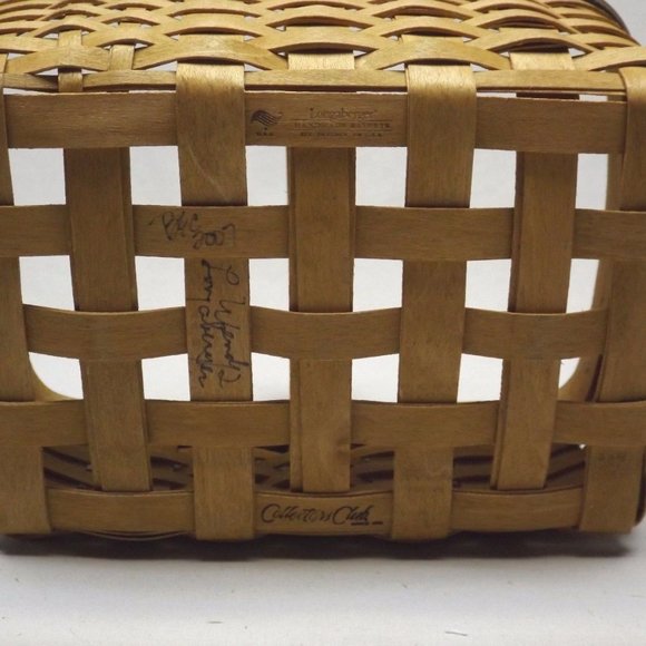 Longaberger 2007 Collectors Club Member Basket w/Liner & Protector Family Signed - Picture 11 of 13